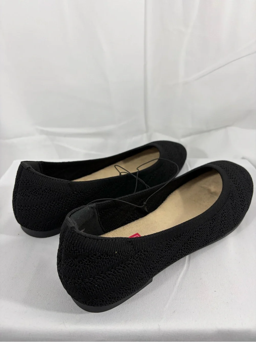 NWT Pop Women’s Size 9 Slip On Knit Black Ballet Flats